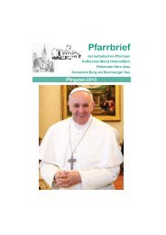 Pfarrbrief - Pfarrgemeinde Aufkirchen