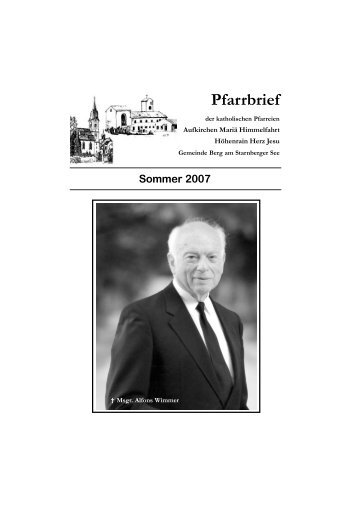 Pfarrbrief 2007-08-05.p65 - Pfarrgemeinde Aufkirchen