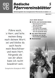 Ausgabe als PDF herunterladen - Evangelischer Pfarrverein in ...