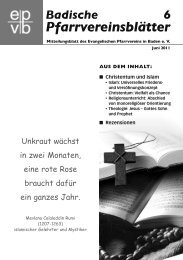 Ausgabe als PDF herunterladen - Evangelischer Pfarrverein in ...