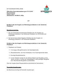 Richtlinie über die Vergabe von Wohnbaugrundstücken - Gemeinde ...