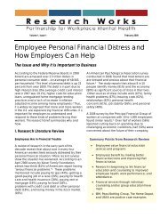 Employee Personal Financial Distress and How Employers Can Help