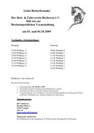 Ausschreibung - Kreisverband der Reit- und Fahrvereine Heinsberg