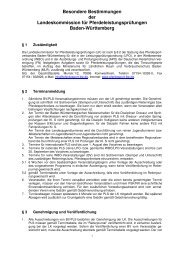 Besondere Bestimmungen 2013 zum Download - Verband der ...