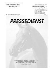 Ausgabe 09-10/2012 - Verband der Pferdesportvereine Nordbaden