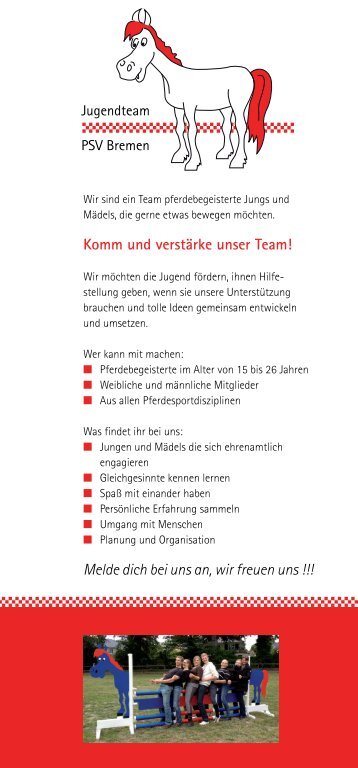 Komm und verstÃ¤rke unser Team! - Pferdesportverband Bremen