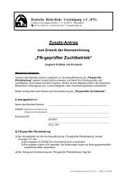 Zuchtbetrieb Antrag - Pferdesportverband Bremen