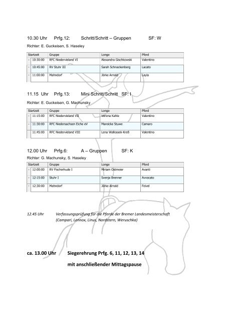 Voltigieren - Pferdesportverband Bremen