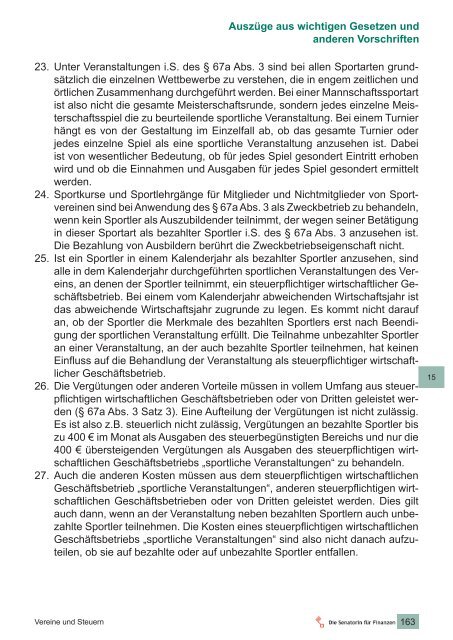 Vereine und Steuern - Landessportbund Bremen e.V.