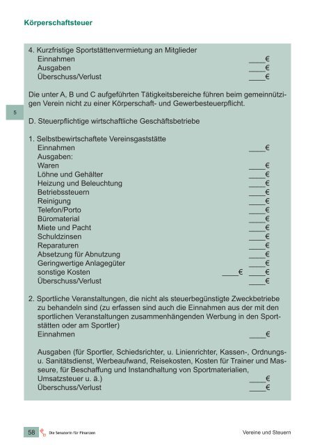 Vereine und Steuern - Landessportbund Bremen e.V.