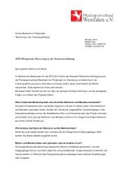 Informationsbrief fÃ¼r Mentoren - Pferdesportverband Westfalen