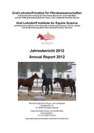 Jahresbericht 2012 Annual Report 2012 - Pferdewissenschaften