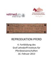 REPRODUKTION PFERD - VeterinÃ¤rmedizinische UniversitÃ¤t Wien