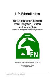 LP Richtlinie - Rheinisches Pferdestammbuch e.V.