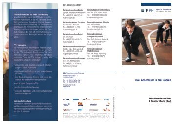 PDF-Flyer - PFH Private Hochschule GÃ¶ttingen