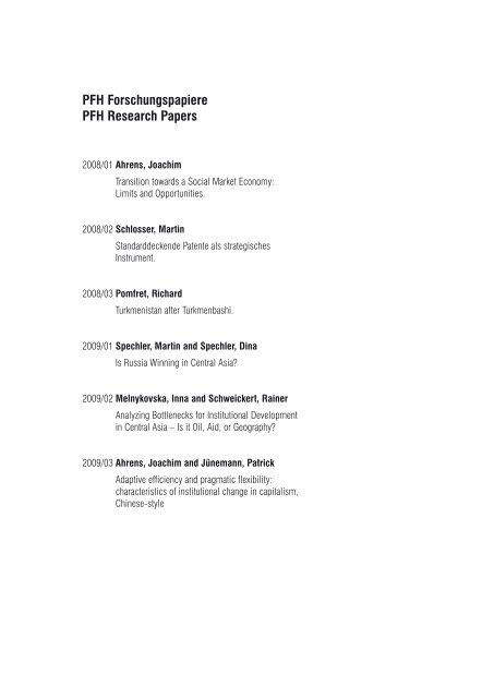 Forschungspapiere Research Papers - PFH Private Hochschule ...