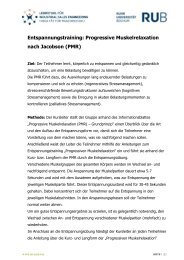 Progressive Muskelrelaxation nach Jacobson (PMR) - PFIFF