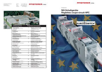 Die EUROSWITCH-NH-SchaltgerÃ¤te Ã¼berzeugen nicht ... - Pfisterer