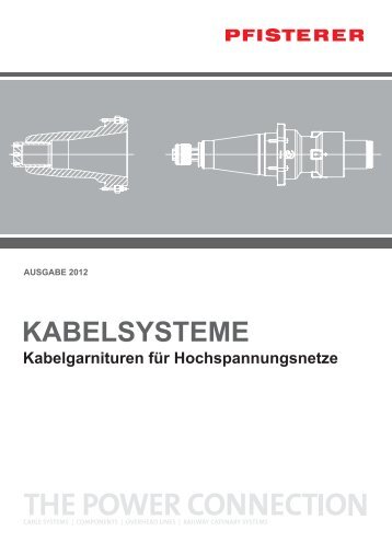 Katalog Kabelsysteme HV DE 2012 - Pfisterer