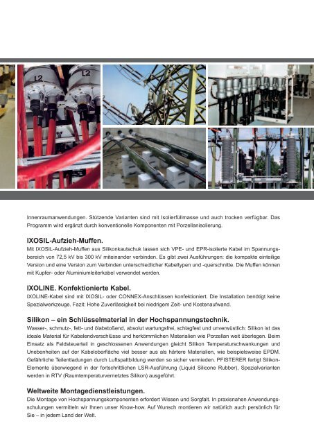 Katalog Kabelsysteme HV DE 2012 - Pfisterer