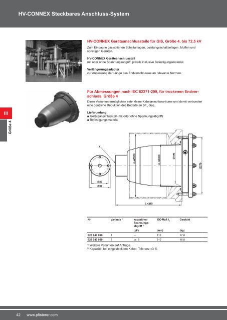 Katalog Kabelsysteme HV DE 2012 - Pfisterer