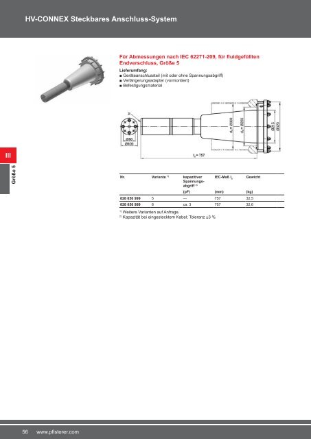 Katalog Kabelsysteme HV DE 2012 - Pfisterer