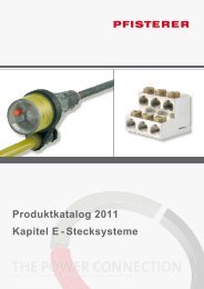 Produktkatalog 2011 Kapitel E - Stecksysteme - Pfisterer