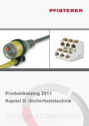 Produktkatalog 2011 Kapitel D - Sicherheitstechnik - Pfisterer
