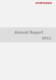 Annual Report 2011 - Pfisterer