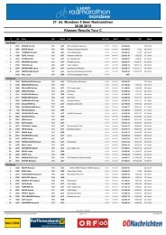 27. Int. Mondsee 5 Seen Radmarathon 30.06.2013 Klassen Results ...
