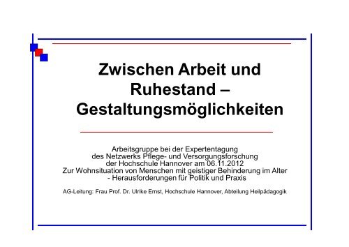 Zwischen Arbeit und Ruhestand – Gestaltungsmöglichkeiten