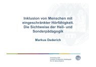 Präsentation Prof. Dr. Markus Dederich, Universität Köln - Netzwerk ...
