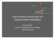 Präsentation Prof. Dr. Karsten Plotz, Jade Hochschule Oldenburg