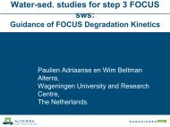 guidance of FOCUS degradation kinetics - pfmodels