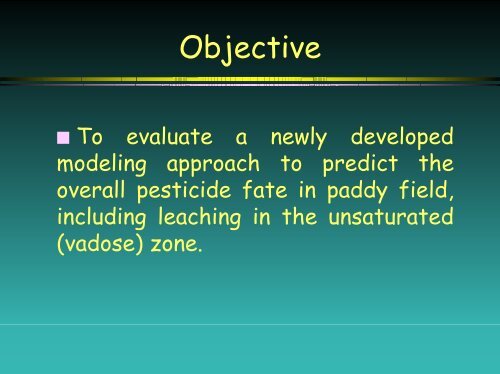 A model package for simulating pesticide leaching from ... - pfmodels