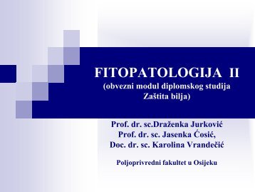 FITOPATOLOGIJA II