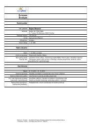 Europass-Curriculum Vitae - Poljoprivredni fakultet u Osijeku