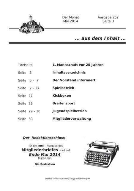 Ausgabe 252 - Mai 2014