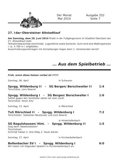 Ausgabe 252 - Mai 2014