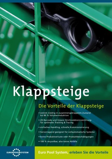 Die Vorteile der Klappsteige - Euro Pool System