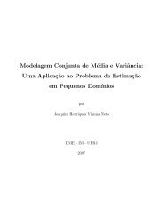 Modelagem Conjunta de Média e Variância: Uma AplicaçËao ... - UFRJ