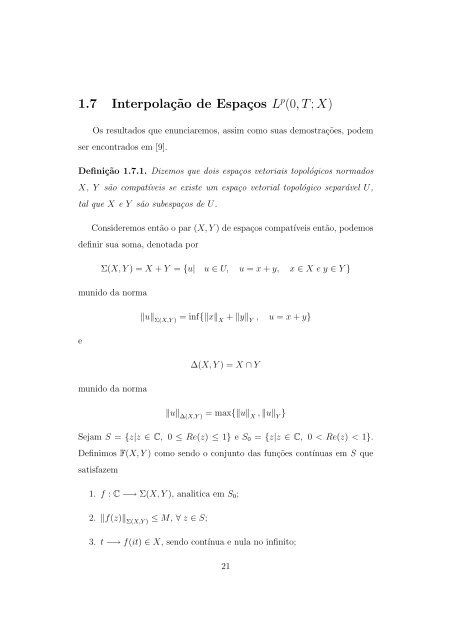 ExistÃªncia, Unicidade e Decaimento Exponencial das SoluÃ§ ... - UFRJ