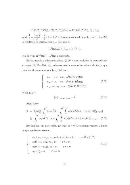 Existência, Unicidade e Decaimento Exponencial das Soluç ... - UFRJ