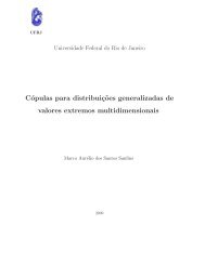 CÃ³pulas para distribuiÃ§Ëoes generalizadas de valores extremos ...