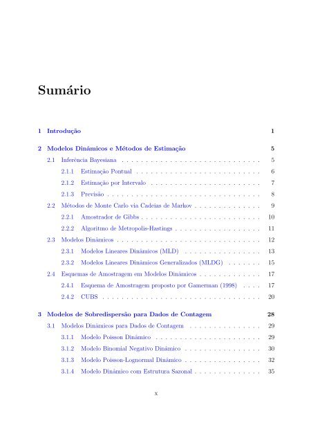 Modelos para Dados de Contagem com Estrutura Temporal