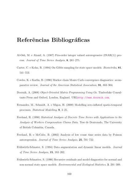 Modelos para Dados de Contagem com Estrutura Temporal