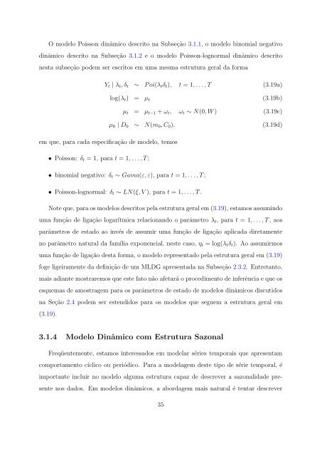 Modelos para Dados de Contagem com Estrutura Temporal