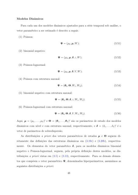 Modelos para Dados de Contagem com Estrutura Temporal