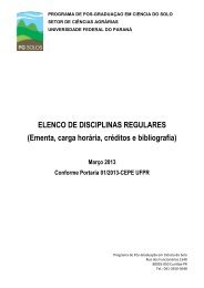 ELENCO DE DISCIPLINAS REGULARES - Pgcisolo.agrarias.ufpr.br ...