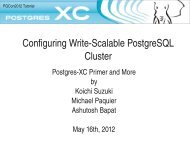 Postgres-XC tutorial PDF - PGCon